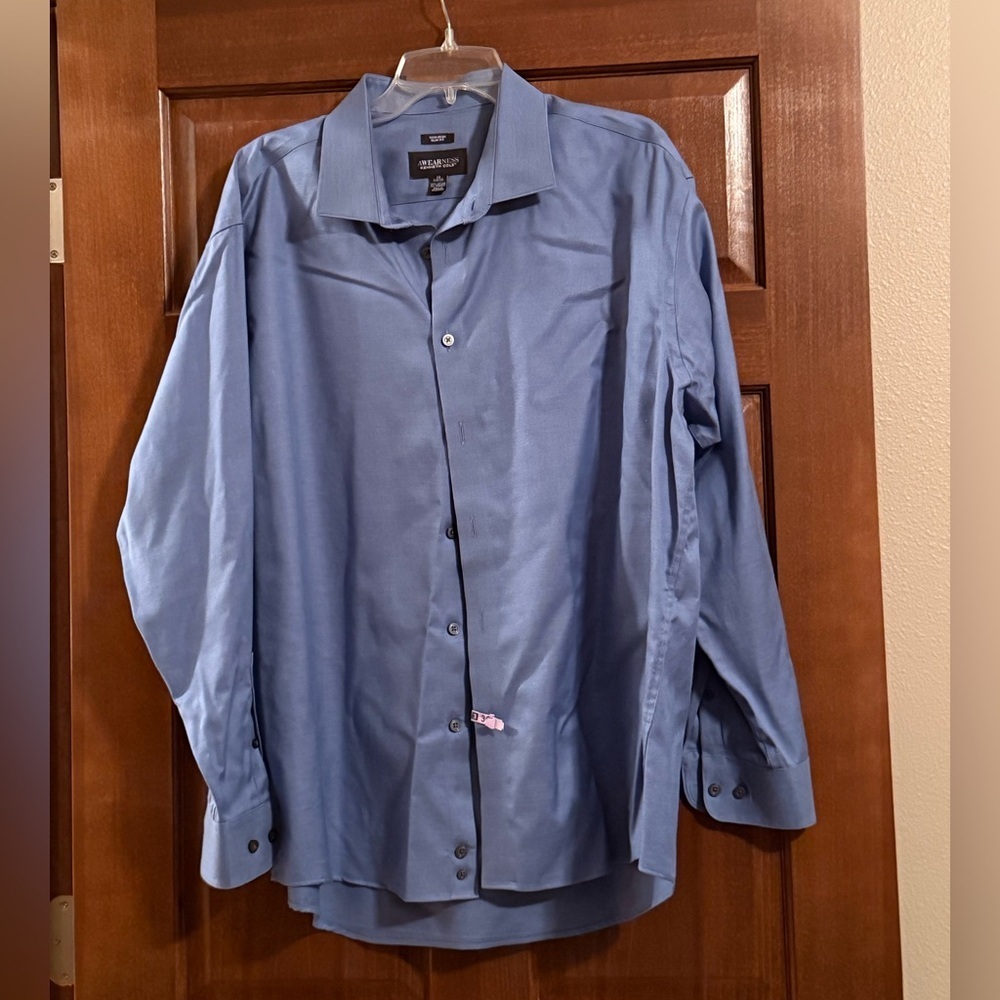 Kenneth Cole Men's Blue Dress Shirt